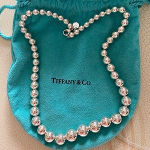 Tiffany & Co silver bead necklace